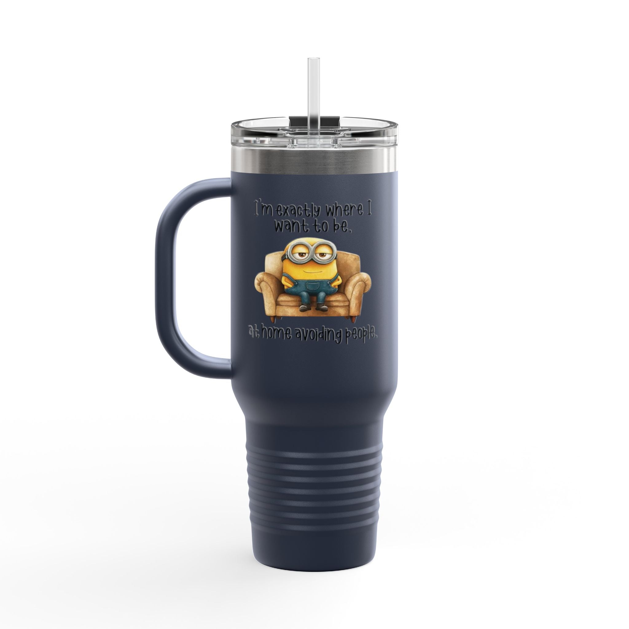 Fun Insulated Travel Mug - 40oz Adventure, Perfect for Coffee Lovers, Trending Gift for Minion Fans, Home & Outdoors Tumbler