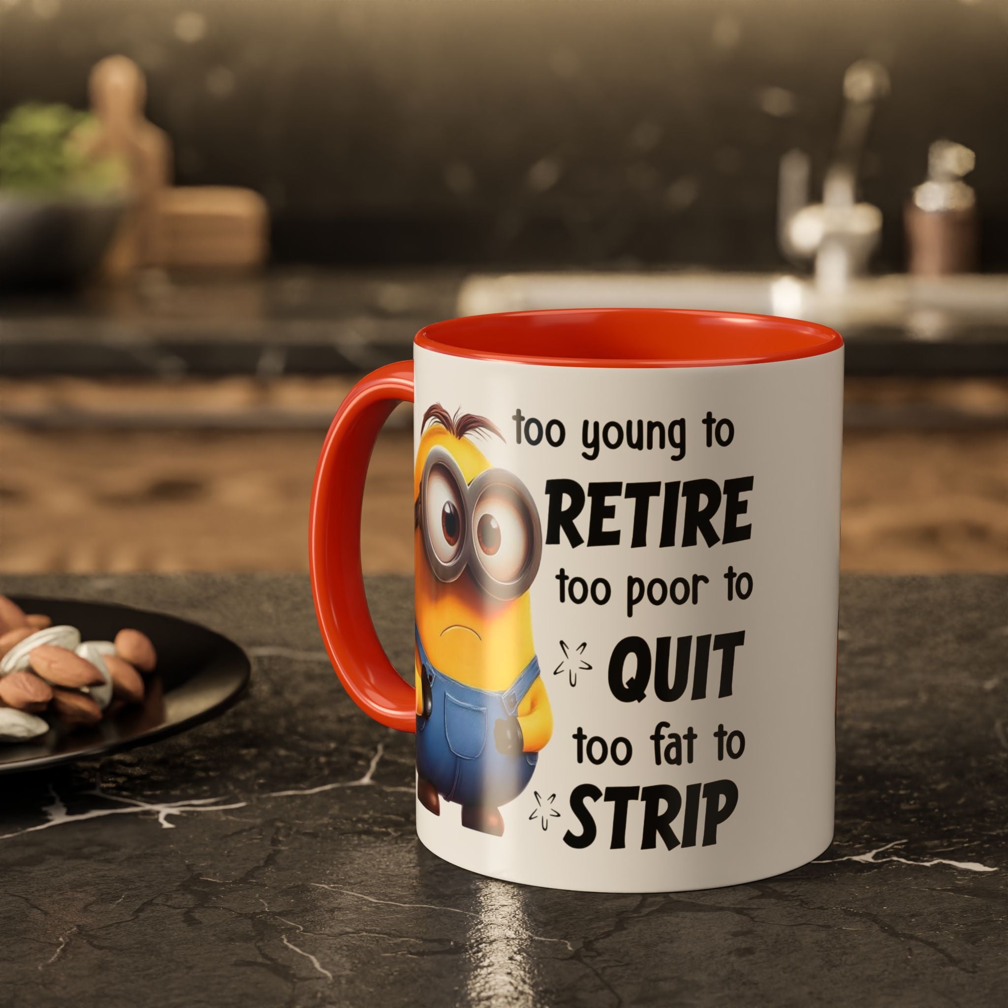 Coffee Mug, Funny Minion Quote, Retirement Gift, Office Humor, Coworker Gift, Ceramic Tea Cup