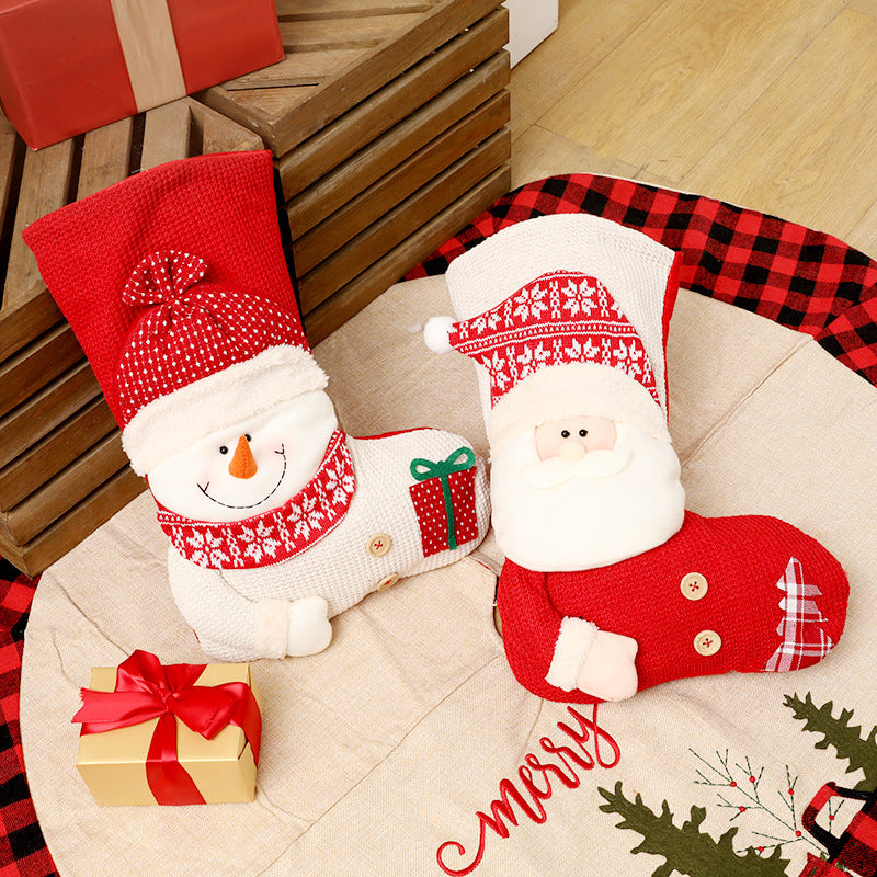 Custom made Christmas Stockings – Festive Santa & Snowman Designs