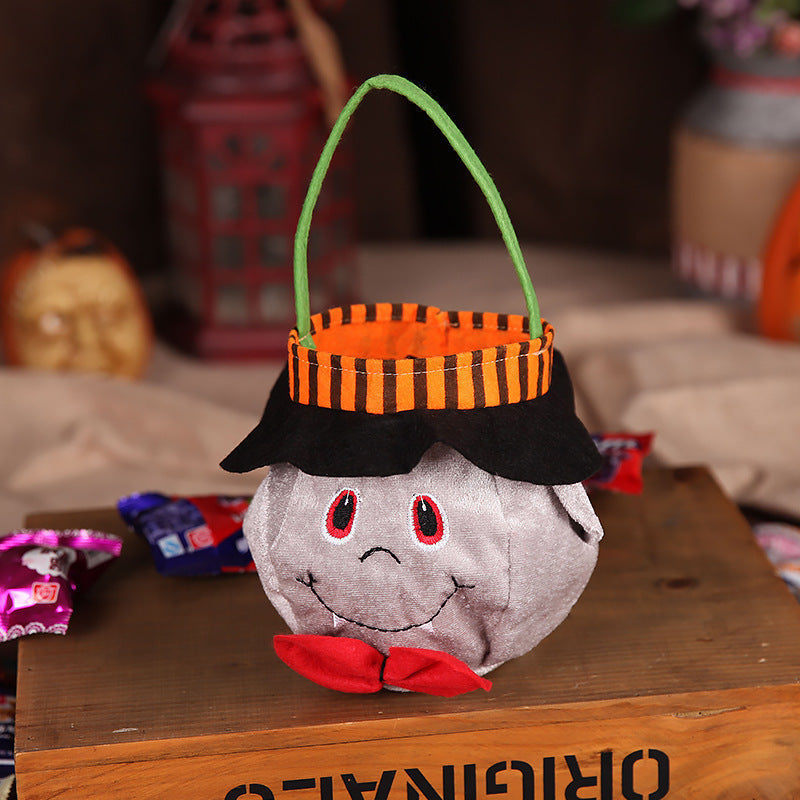 Halloween Candy Bags – Pumpkin & Witch Design | Reusable Trick or Treat Tote | Kids Party Favor, Holiday Gift Basket, DIY Craft Supply