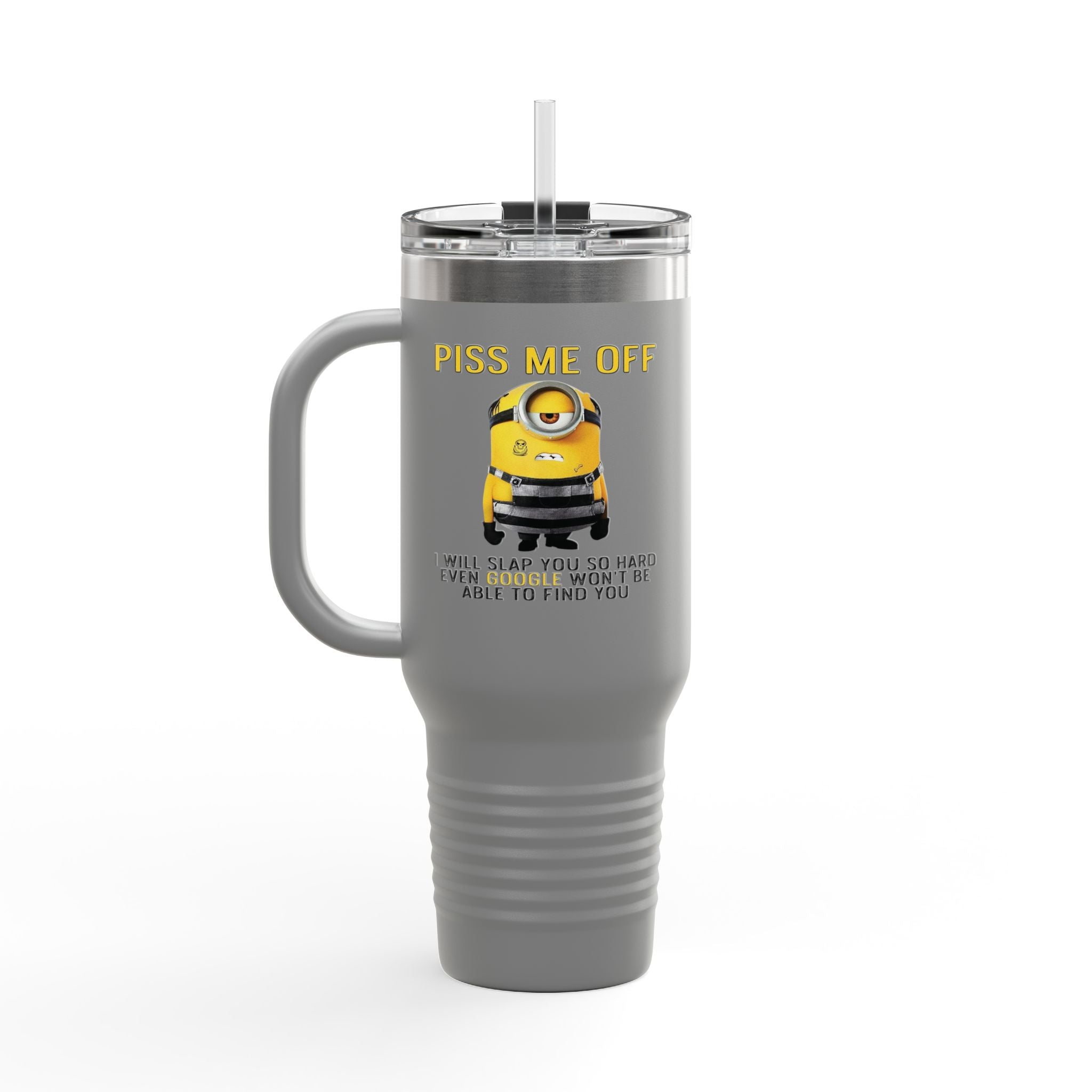 Funny Insulated Travel Mug, 40oz - Piss Me Off Minion Design - Perfect for Coffee Lovers, Gag Gift, Road Trips, Office Humor, Birthday [...]