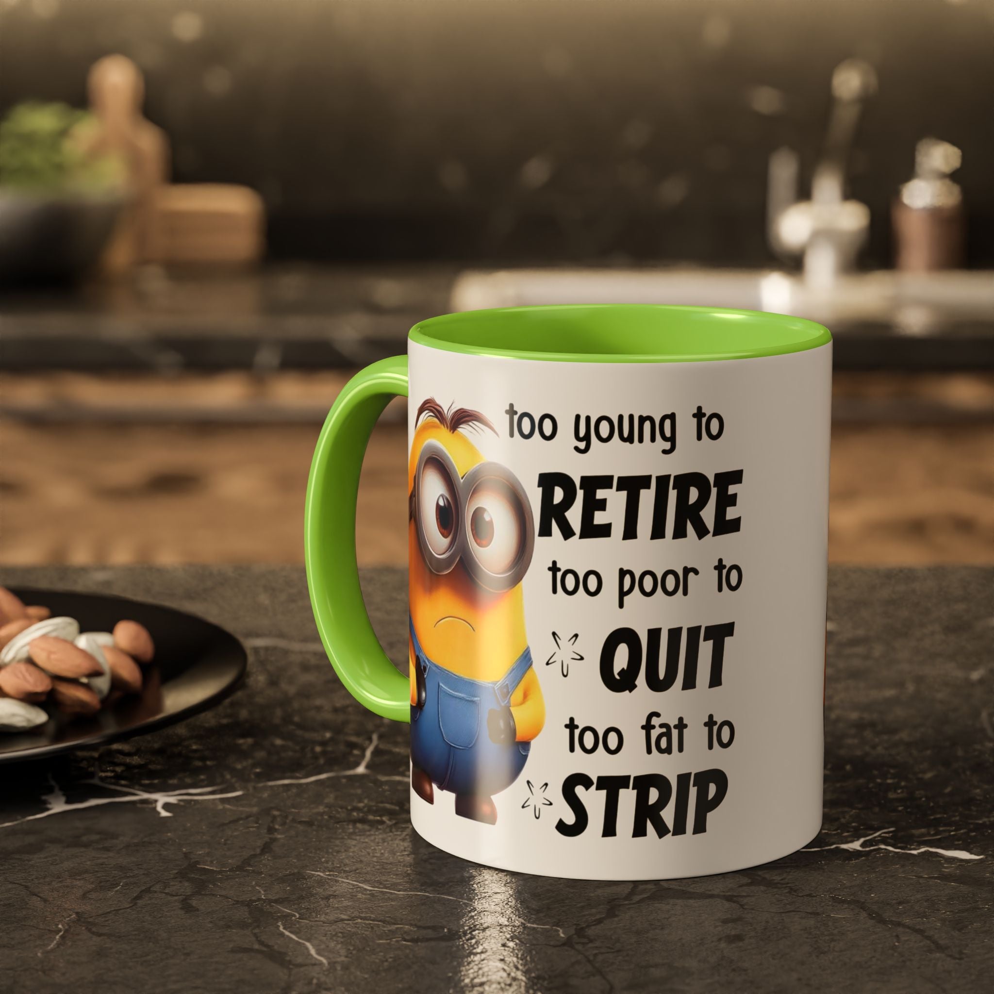 Coffee Mug, Funny Minion Quote, Retirement Gift, Office Humor, Coworker Gift, Ceramic Tea Cup