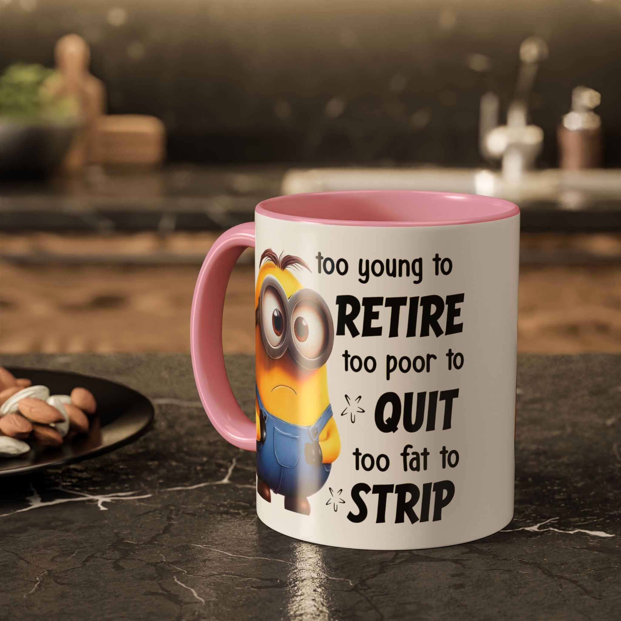 Coffee Mug, Funny Minion Quote, Retirement Gift, Office Humor, Coworker Gift, Ceramic Tea Cup