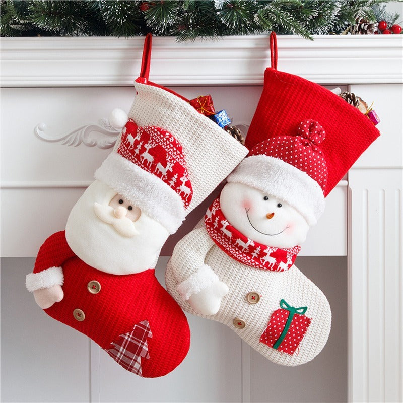 Custom made Christmas Stockings – Festive Santa & Snowman Designs