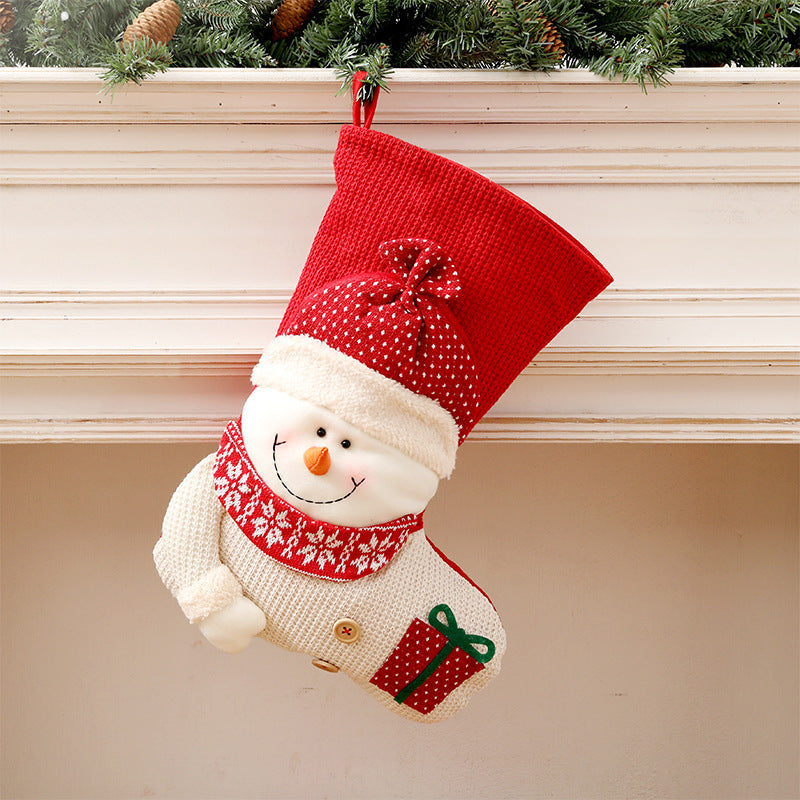 Custom made Christmas Stockings – Festive Santa & Snowman Designs