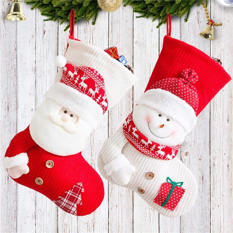 Custom made Christmas Stockings – Festive Santa & Snowman Designs