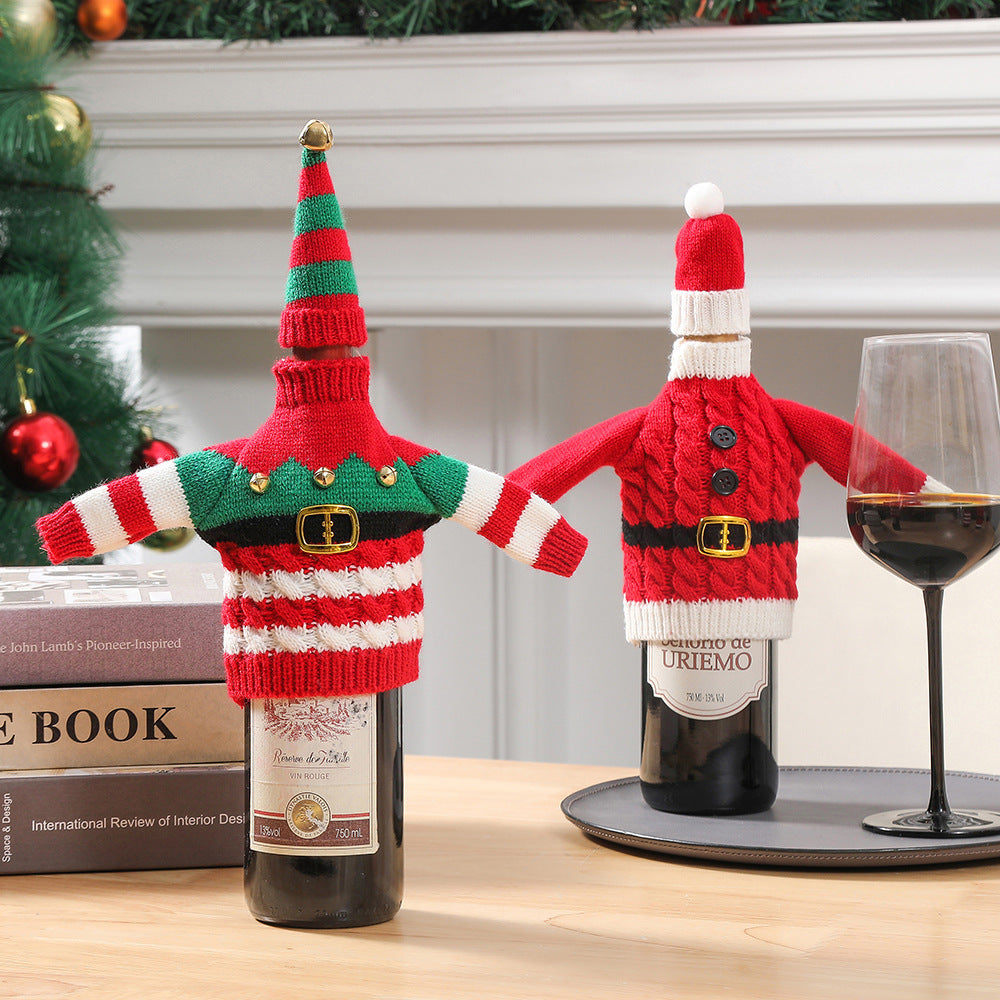 Custom Christmas Wine Bottle Covers – Festive Holiday Table Décor & Gifts