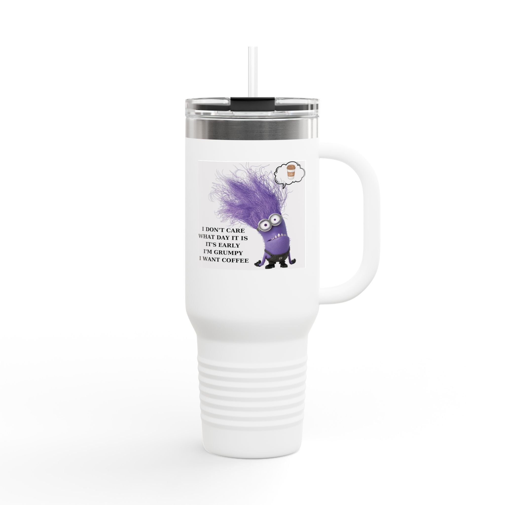 Funny Insulated Travel Mug, 40oz - Perfect Coffee Companion for Road Trips, Home, Commuting, Gifts, Office Use, and More!