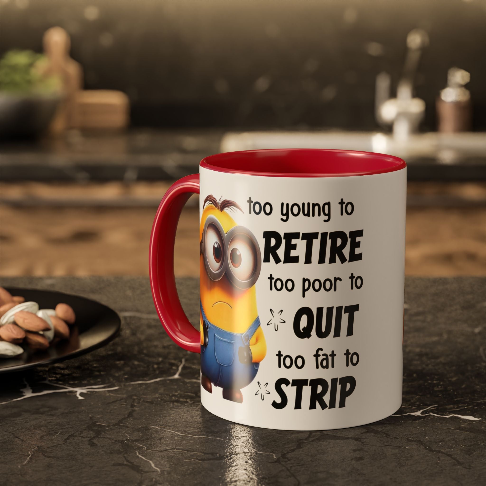 Coffee Mug, Funny Minion Quote, Retirement Gift, Office Humor, Coworker Gift, Ceramic Tea Cup