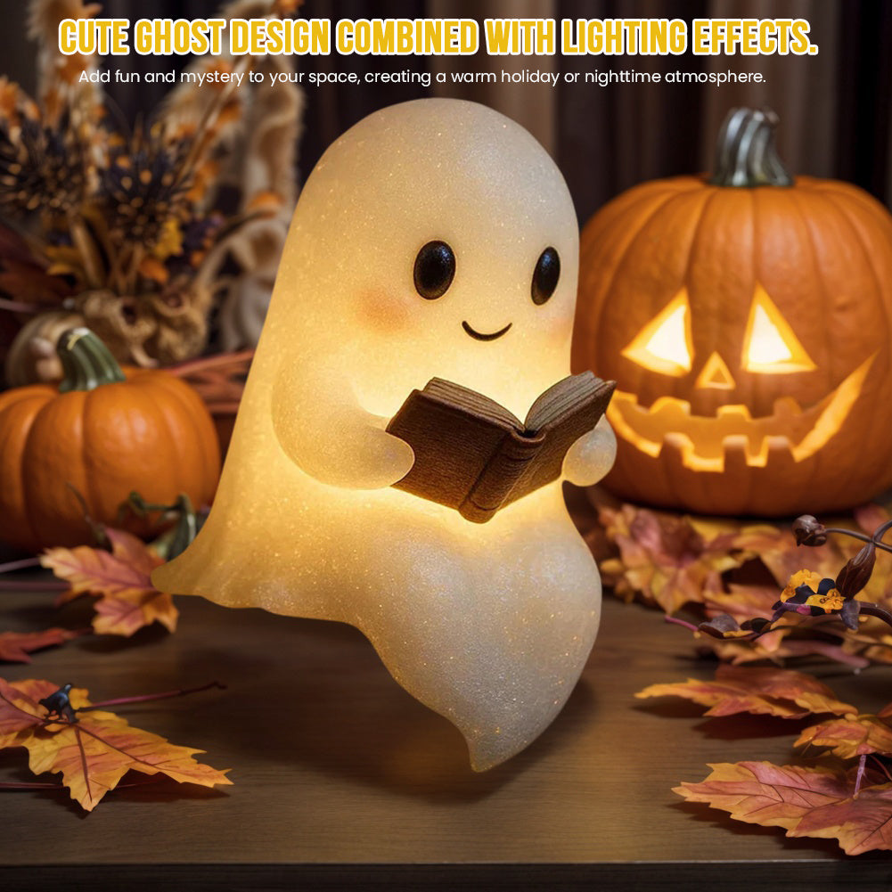 Cute LED Ghost Night Light – Halloween Decoration, Kids Bedside Lamp, Warm Glow Sleep Light, Spooky Gift for Children & Home Décor