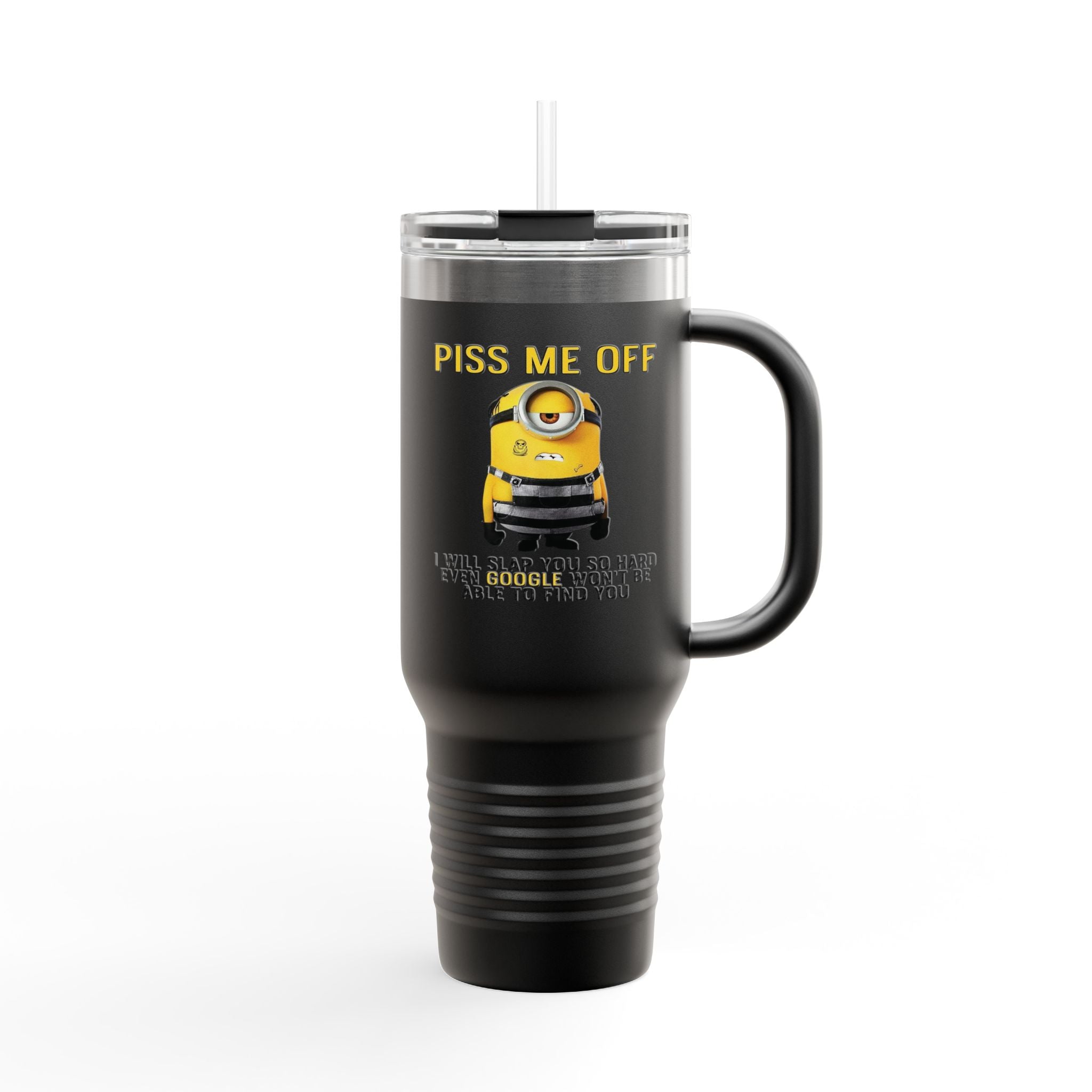 Funny Insulated Travel Mug, 40oz - Piss Me Off Minion Design - Perfect for Coffee Lovers, Gag Gift, Road Trips, Office Humor, Birthday [...]
