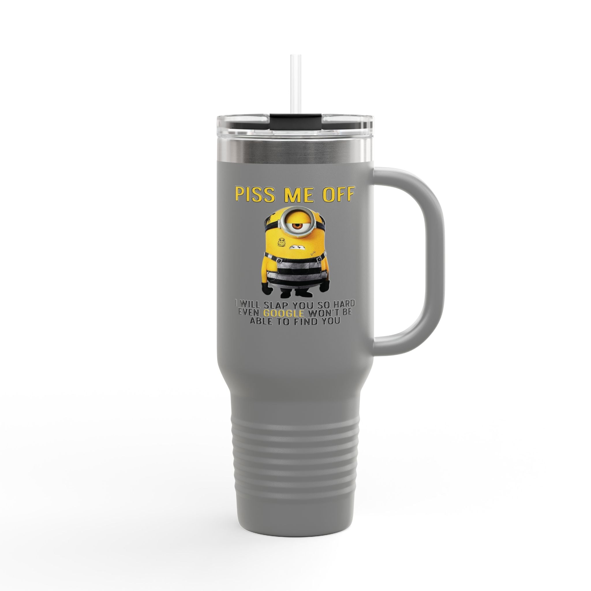Funny Insulated Travel Mug, 40oz - Piss Me Off Minion Design - Perfect for Coffee Lovers, Gag Gift, Road Trips, Office Humor, Birthday [...]