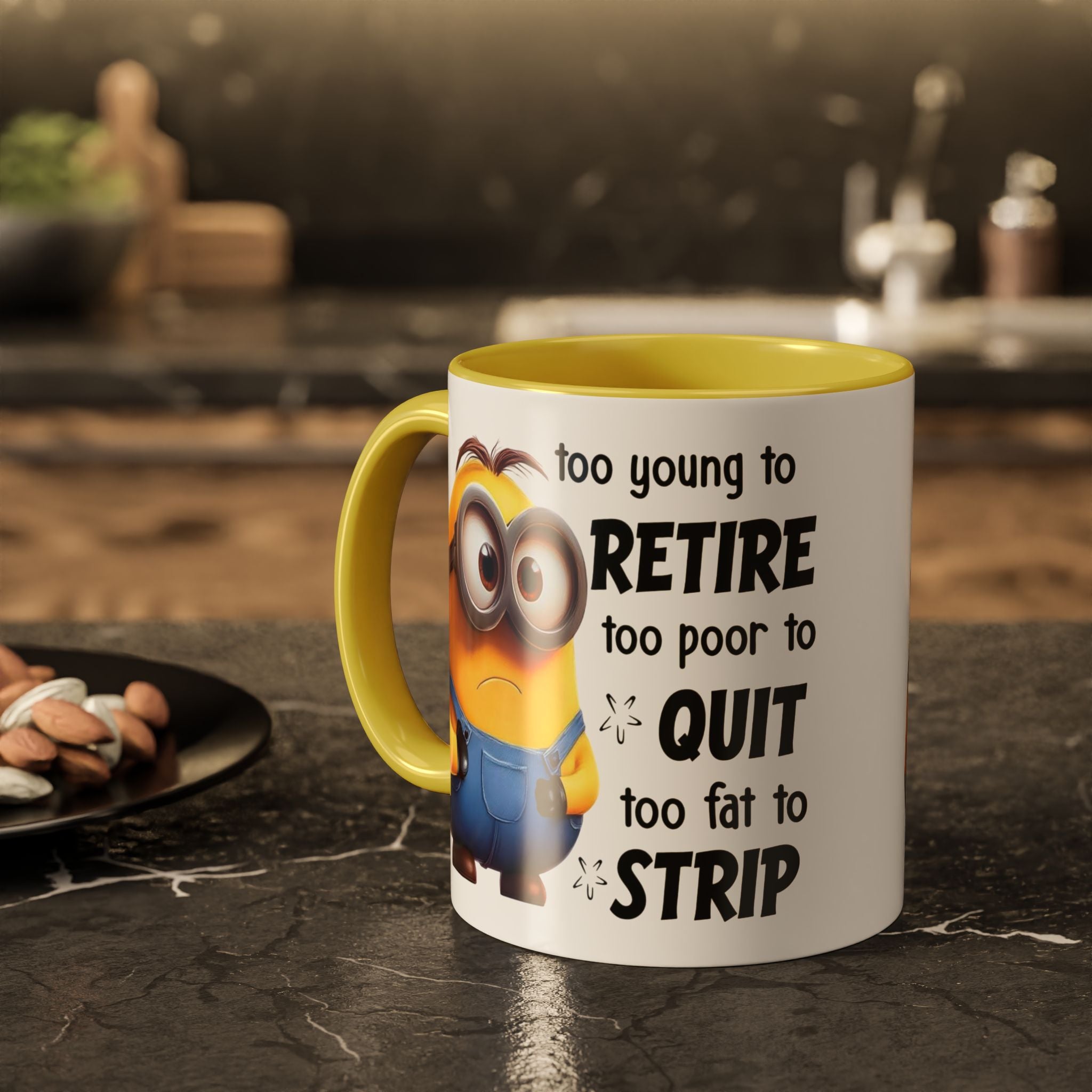 Coffee Mug, Funny Minion Quote, Retirement Gift, Office Humor, Coworker Gift, Ceramic Tea Cup