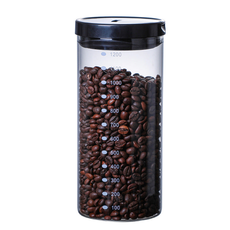 Glass Storage Coffee Tea Airtight Jar