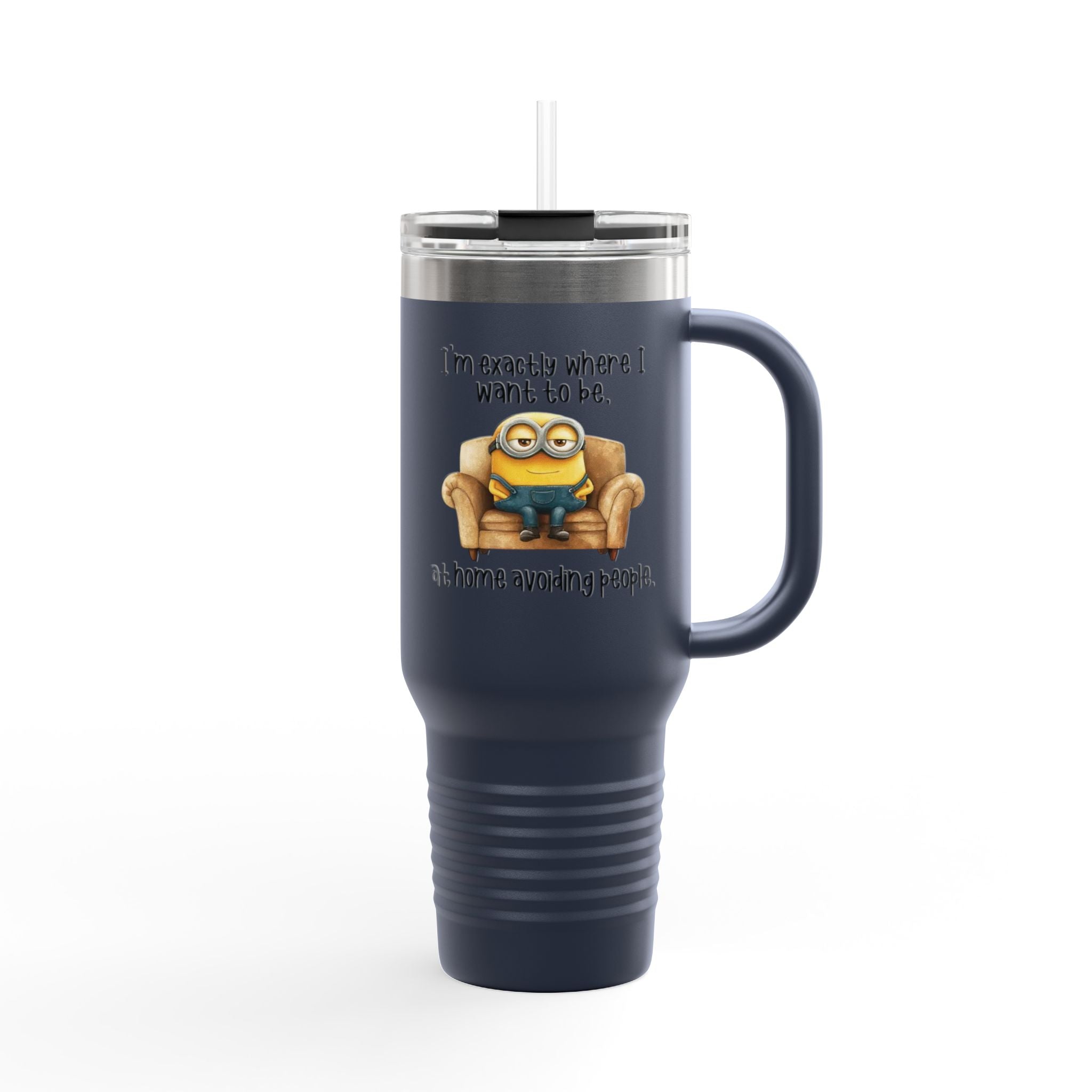 Fun Insulated Travel Mug - 40oz Adventure, Perfect for Coffee Lovers, Trending Gift for Minion Fans, Home & Outdoors Tumbler
