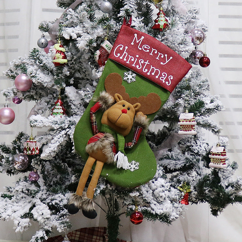 Custom Made Large Christmas Stockings – 3D Santa, Snowman & Reindeer Designs