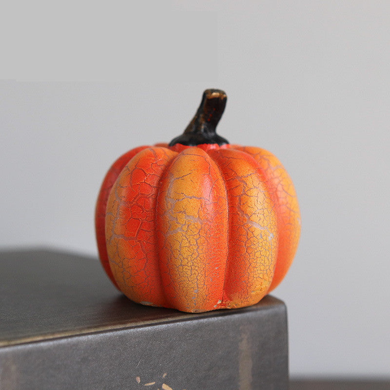 Halloween Pumpkin Lantern – LED Candle Light, Resin Jack O’Lantern Décor, Spooky Trick or Treat Prop, Glowing Pumpkin for Holiday Display