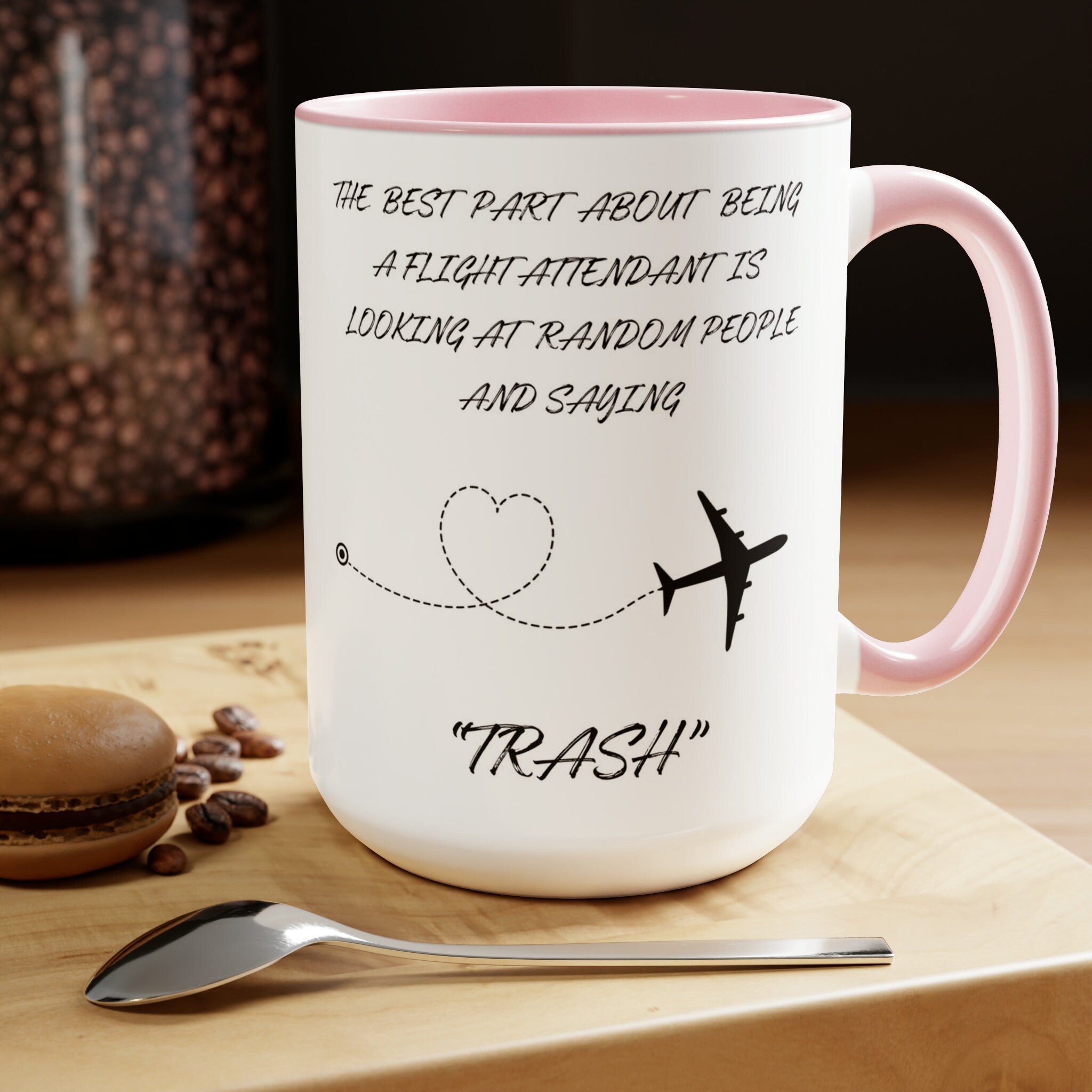 Flight Attendant Coffee Mug: Airplane Travel Gift