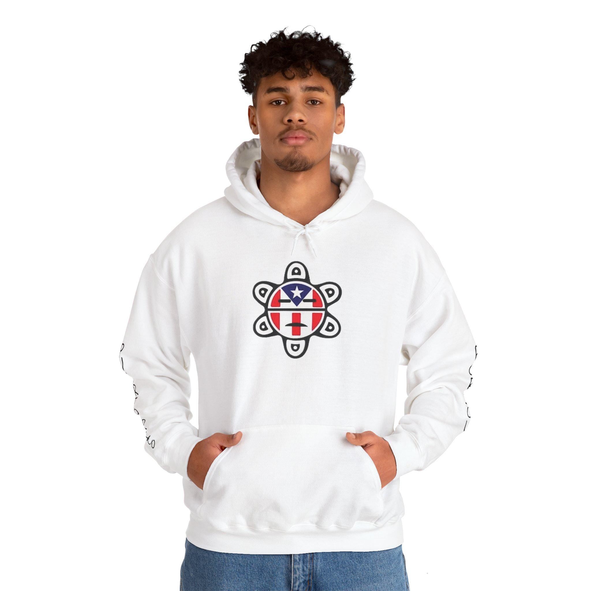 Boricua Taino Hoodie - Unisex Heavy Blend Hooded Sweatshirt, Puerto Rican Sweatshirt, Caribbean Culture Pullover, Indigenous Heritage