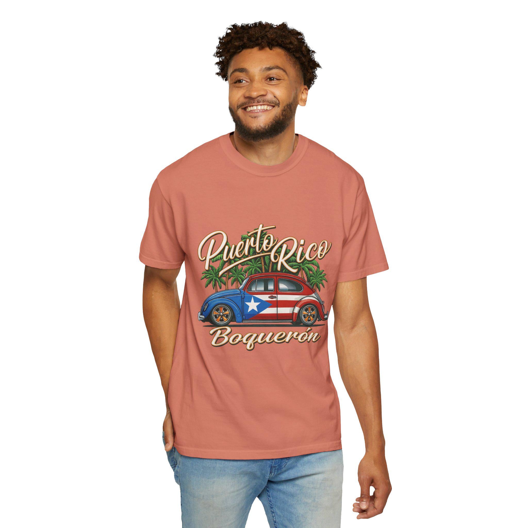 Puerto Rico Vibes T-Shirt: Garment-Dyed Tropical Beach Style