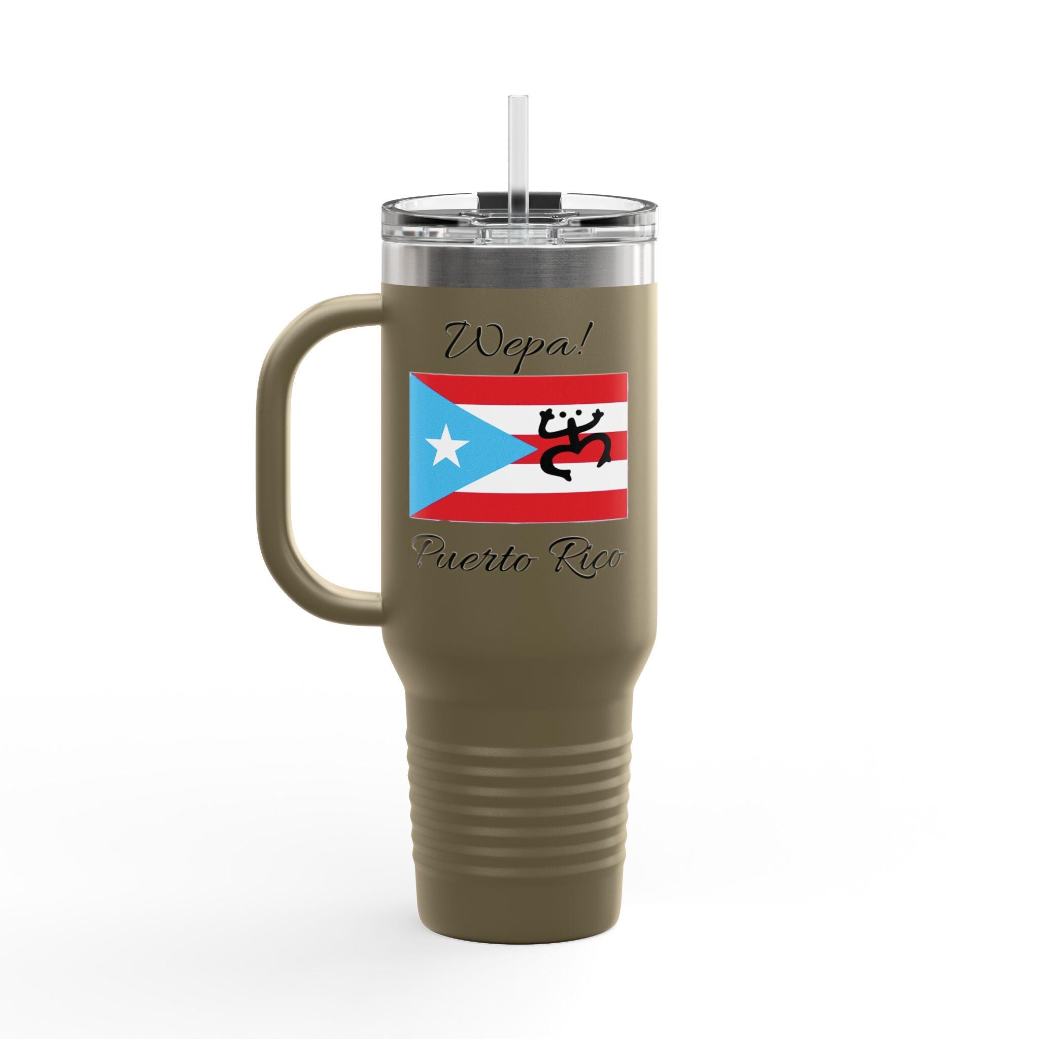 Bori Crew 40oz Insulated Travel Mug | Personalized Stainless Steel Coffee Tumbler Gift