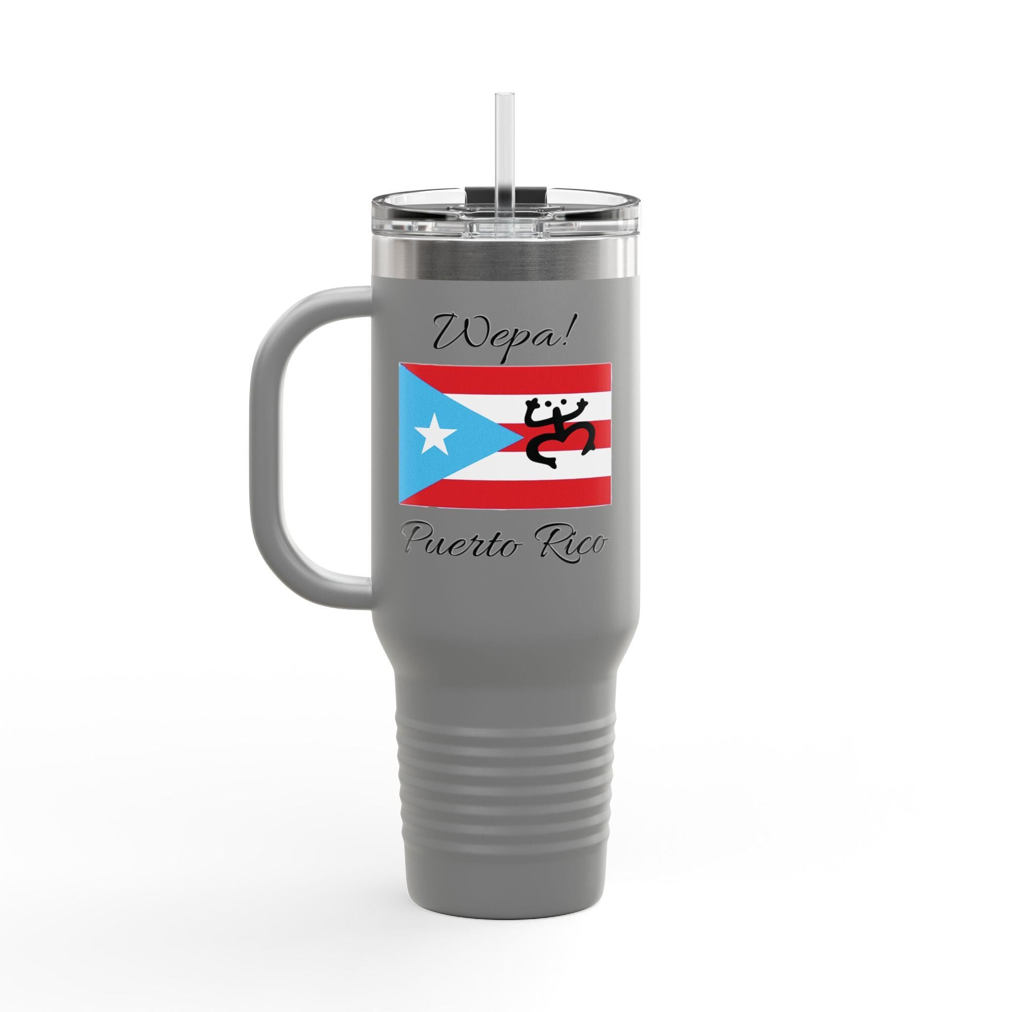 Bori Crew 40oz Insulated Travel Mug | Personalized Stainless Steel Coffee Tumbler Gift