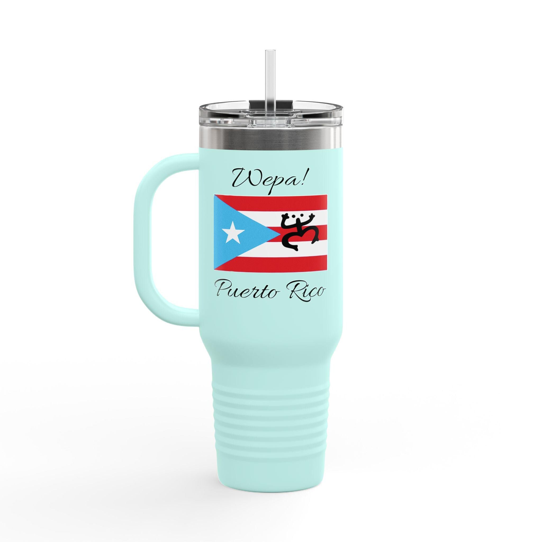 Bori Crew 40oz Insulated Travel Mug | Personalized Stainless Steel Coffee Tumbler Gift