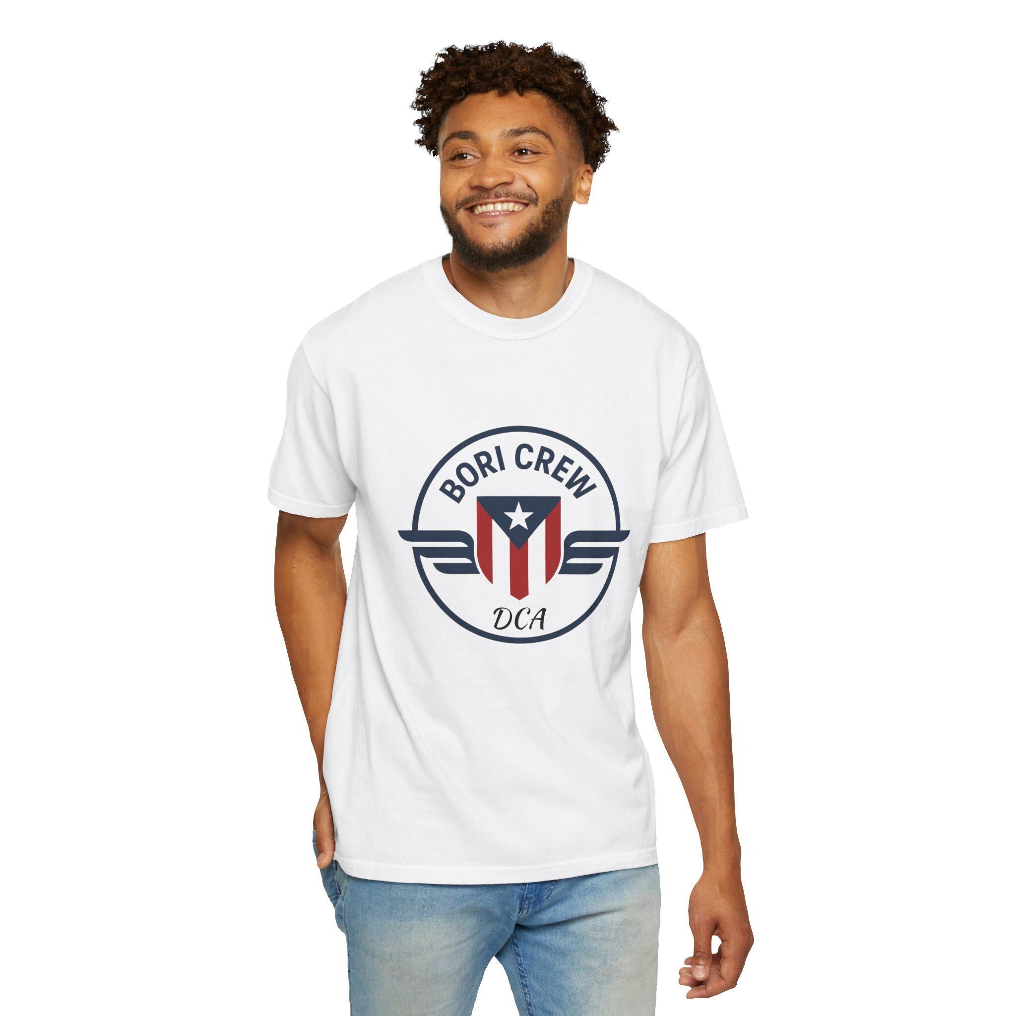 Personalized Puerto Rican Pride T-Shirt: Garment-Dyed US Cotton Tee